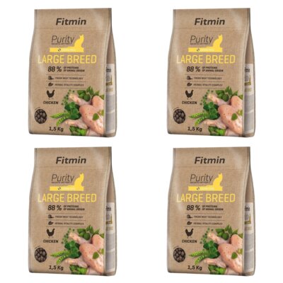 Karma dla kota FITMIN Purity Large Breed Kurczak 4 x 1.5 kg