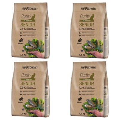 Karma dla kota FITMIN Cat Purity Senior Królik 4 x 1.5 kg
