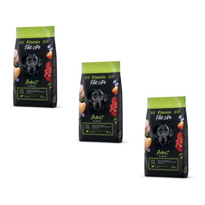 Karma dla psa FITMIN Dog For Life Adult All Breeds 3 x 12 kg