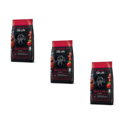 Karma dla psa FITMIN For Life Wołowina z ryżem 3 x 12 kg