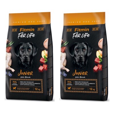 Karma dla psa FITMIN Dog For Life Junior Large Breed 2 x 12 kg