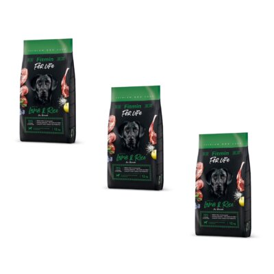 Karma dla psa FITMIN For Life Jagnięcina z ryżem 3 x 12 kg