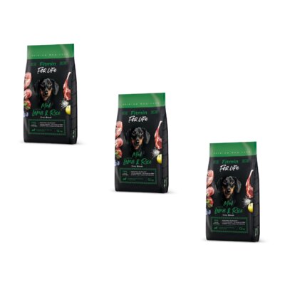 Karma dla psa FITMIN For Life Jagnięcina z ryżem 3 x 12 kg