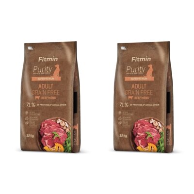Karma dla psa FITMIN Purity Wołowina 2 x 12 kg