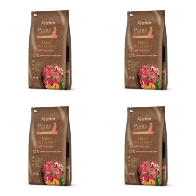 Karma dla psa FITMIN Purity Wołowina 4 x 12 kg