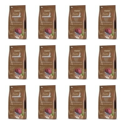 Karma dla psa FITMIN Purity Rice Adult Ryba z dziczyzną 12 x 2 kg