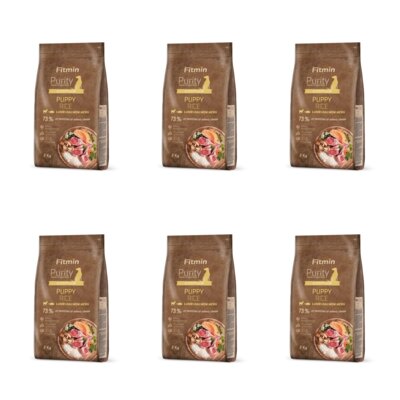 Karma dla psa FITMIN Purity Puppy Jagnięcina z łososiem 6 x 2 kg