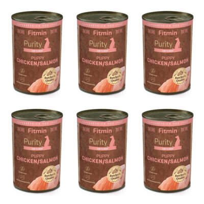Karma dla psa FITMIN Purity Łosoś z kurczakiem 6 x 400 g