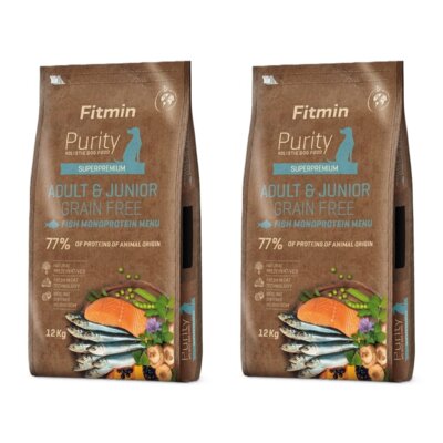 Karma dla psa FITMIN Purity Grain Free Ryba 2 x 12 kg