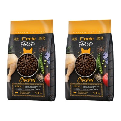 Karma dla kota FITMIN For Life Adult Kurczak 2 x 1.8 kg
