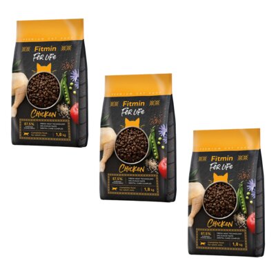 Karma dla kota FITMIN For Life Adult Kurczak 3 x 1.8 kg