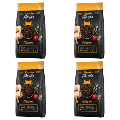 Karma dla kota FITMIN Cat For Life Adult Kurczak 4 x 8 kg