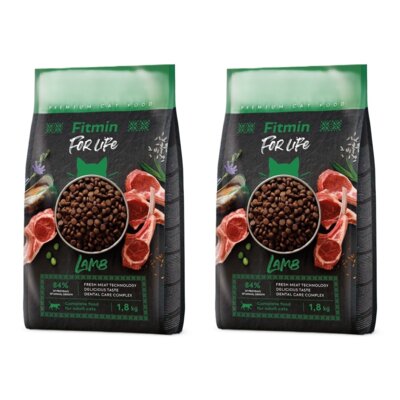 Karma dla kota FITMIN For Life Jagnięcina 2 x 1.8 kg