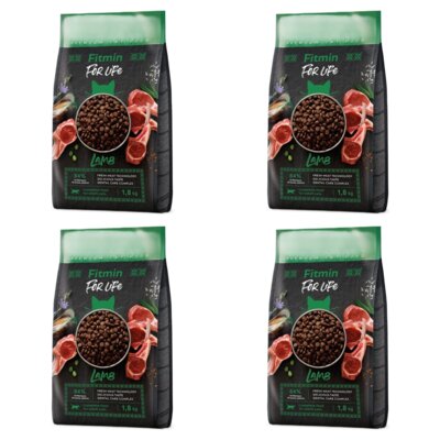 Karma dla kota FITMIN For Life Jagnięcina 4 x 1.8 kg