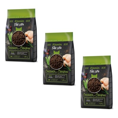 Karma dla kota FITMIN Cat For Life Castrate Kurczak 3 x 1.8 kg