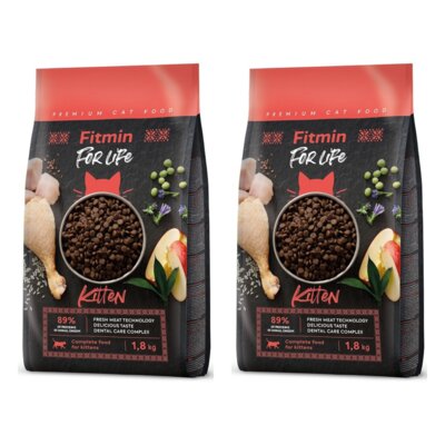 Karma dla kota FITMIN For Life Kitten Kurczak 2 x 1.8 kg