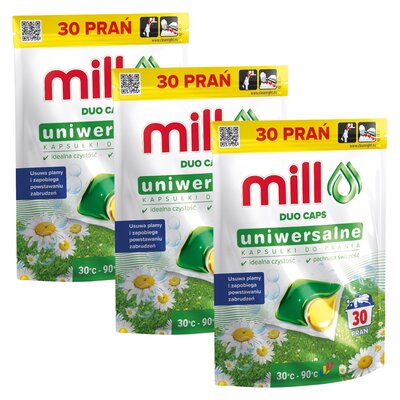 Kapsułki do prania MILL Professional Uniwersalne 90 szt.