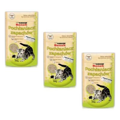 Pochłaniacz zapachu SUPER BENEK Zapach Trawy 3 x 200 g