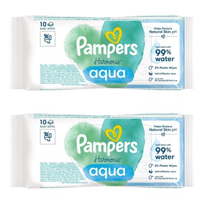 Chusteczki nawilżane PAMPERS Harmonie Aqua (20 szt.)
