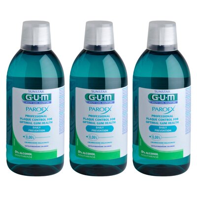 Płyn do płukania jamy ustnej SUNSTAR GUM Paroex 3 x 500 ml