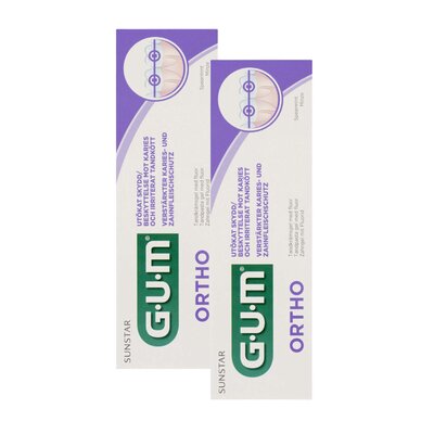 Pasta do zębów SUNSTAR GUM Ortho GUM000135 75 ml 2 szt.