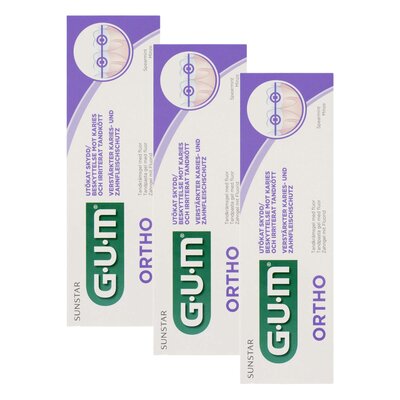 Pasta do zębów SUNSTAR GUM Ortho GUM000135 75 ml 3 szt.