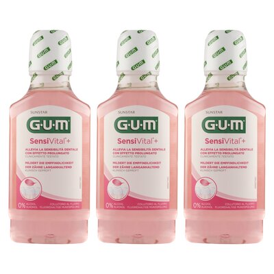 Płyn do płukania jamy ustnej SUNSTAR GUM SensiVital + 3 x 300 ml