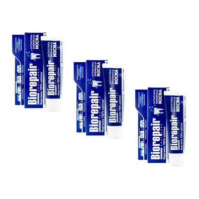 Pasta do zębów BIOREPAIR Intensywna regeneracja nocna 3 x 75 ml