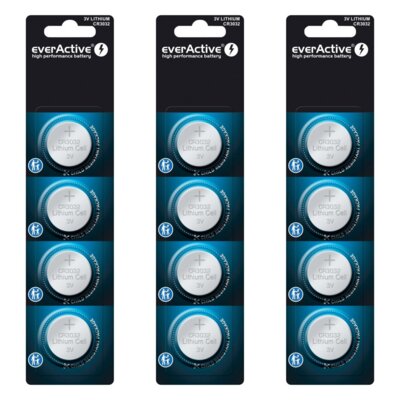 Baterie CR3032 EVERACTIVE (12 szt.)