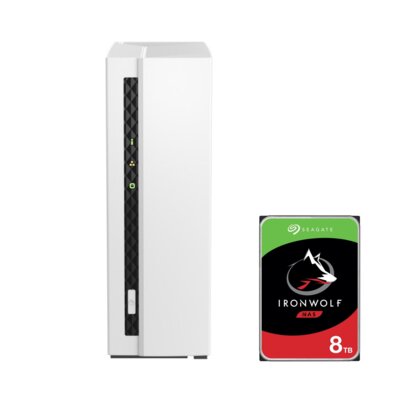 Serwer plików QNAP TS-133 2GB RAM + Dysk SEAGATE IronWolf NAS 8TB HDD