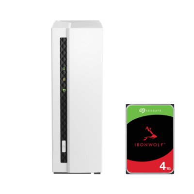 Serwer plików QNAP TS-133 2GB RAM + Dysk SEAGATE IronWolf 4TB HDD
