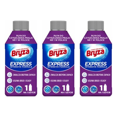 Płyn do czyszczenia pralki BRYZA Express 3 x 250 ml