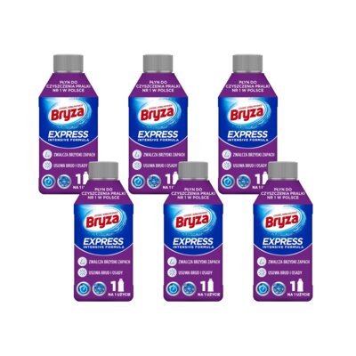 Płyn do czyszczenia pralki BRYZA Express 6 x 250 ml