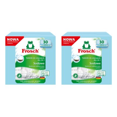 Tabletki do zmywarek FROSCH Sodowe All in 1 - 60 szt.