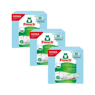 Tabletki do zmywarek FROSCH Sodowe All in 1 - 90 szt.