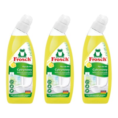 Płyn do czyszczenia toalety FROSCH Cytrynowy 3 x 750 ml
