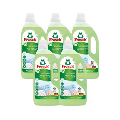 Żel do prania FROSCH Aloesowy 5 x 1500 ml Uniwersalny