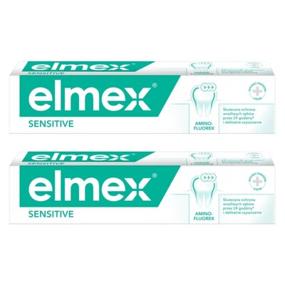 Pasta do zębów ELMEX Sensitive na nadwrażliwość z aminofluorkiem 75 ml 2 szt.