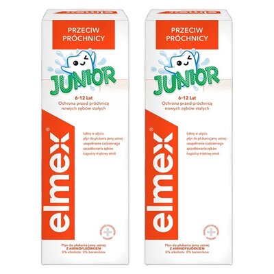 Płyn do płukania jamy ustnej ELMEX Junior 2 x 400 ml