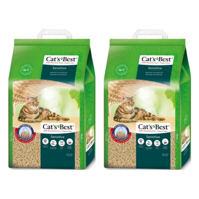 Żwirek dla kota CATS BEST Sensitive 2 x 20 L