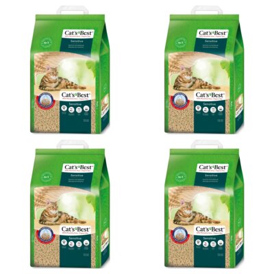 Żwirek dla kota CATS BEST Sensitive 4 x 20 L
