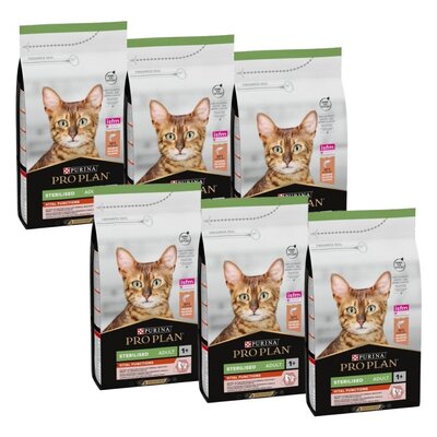 Karma dla kota PURINA Pro Plan Sterilised Vital Function Łosoś 6 x 1.5 kg