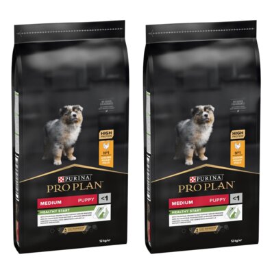 Karma dla psa PURINA Pro Plan Medium Puppy Healthy Start Kurczak 2 x 12 kg