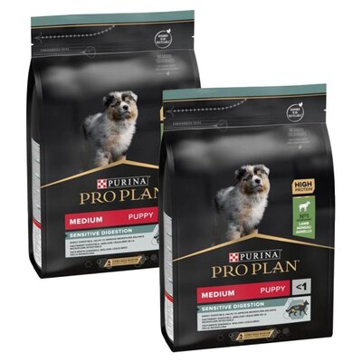 Karma dla psa PURINA Pro Plan Medium Puppy Jagnięcina 2 x 3 kg