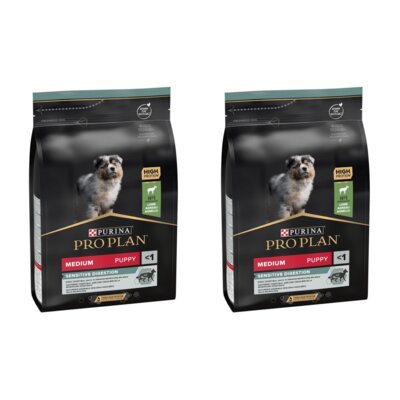 Karma dla psa PURINA Pro Plan Medium Puppy Sensitive Jagnięcina 2 x 12 kg