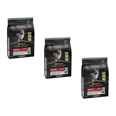 Karma dla psa PURINA Pro Plan Medium Puppy Sensitive Jagnięcina 3 x 12 kg