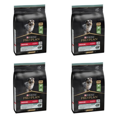 Karma dla psa PURINA Pro Plan Medium Puppy Sensitive Jagnięcina 4 x 12 kg