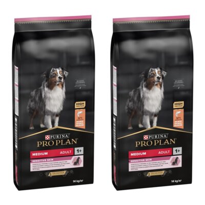 Karma dla psa PURINA Pro Plan Sensitive Skin Łosoś 2 x 14 kg