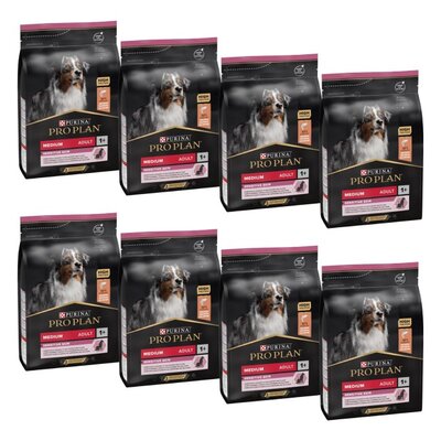 Karma dla psa PURINA Pro Plan Medium Łosoś 8 x 3 kg