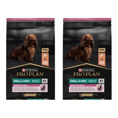 Karma dla psa PURINA Pro Plan Sensitive Skin Adult Small & Mini Łosoś 2 x 7 kg